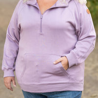 IN STOCK Scuba HalfZip Hoodie - Lavender