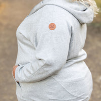 IN STOCK Scuba HalfZip Hoodie - Light Grey