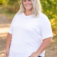 IN STOCK Sophie Pocket Tee - White | Women's Short Sleeve