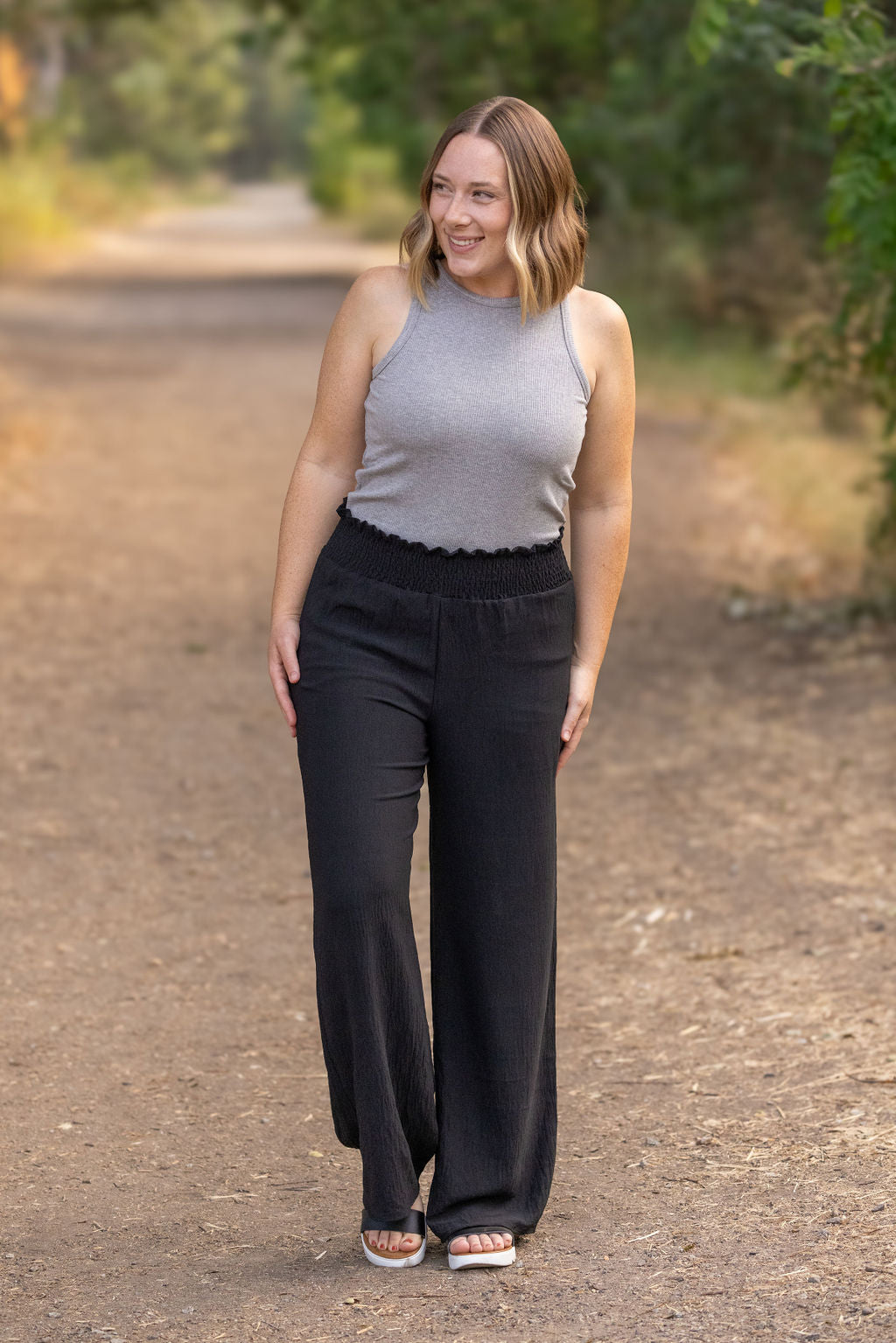 IN STOCK Presley Palazzo Pants - Black | Women&