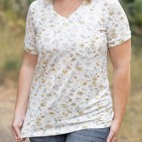 IN STOCK Sophie Pocket Tee - Neutral Floral