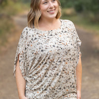 IN STOCK Darcy Dolman - Tan Micro Floral