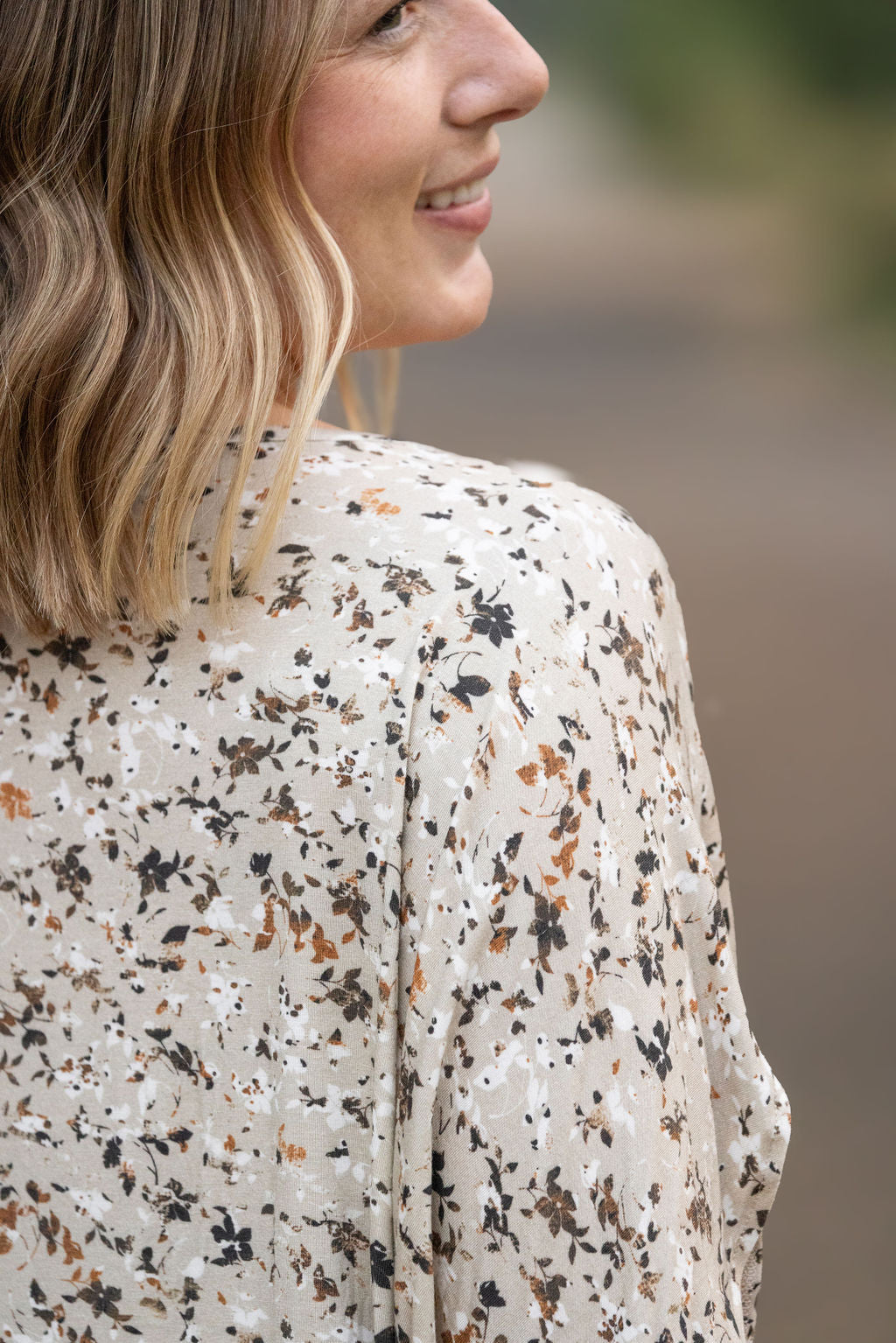 IN STOCK Darcy Dolman - Tan Micro Floral