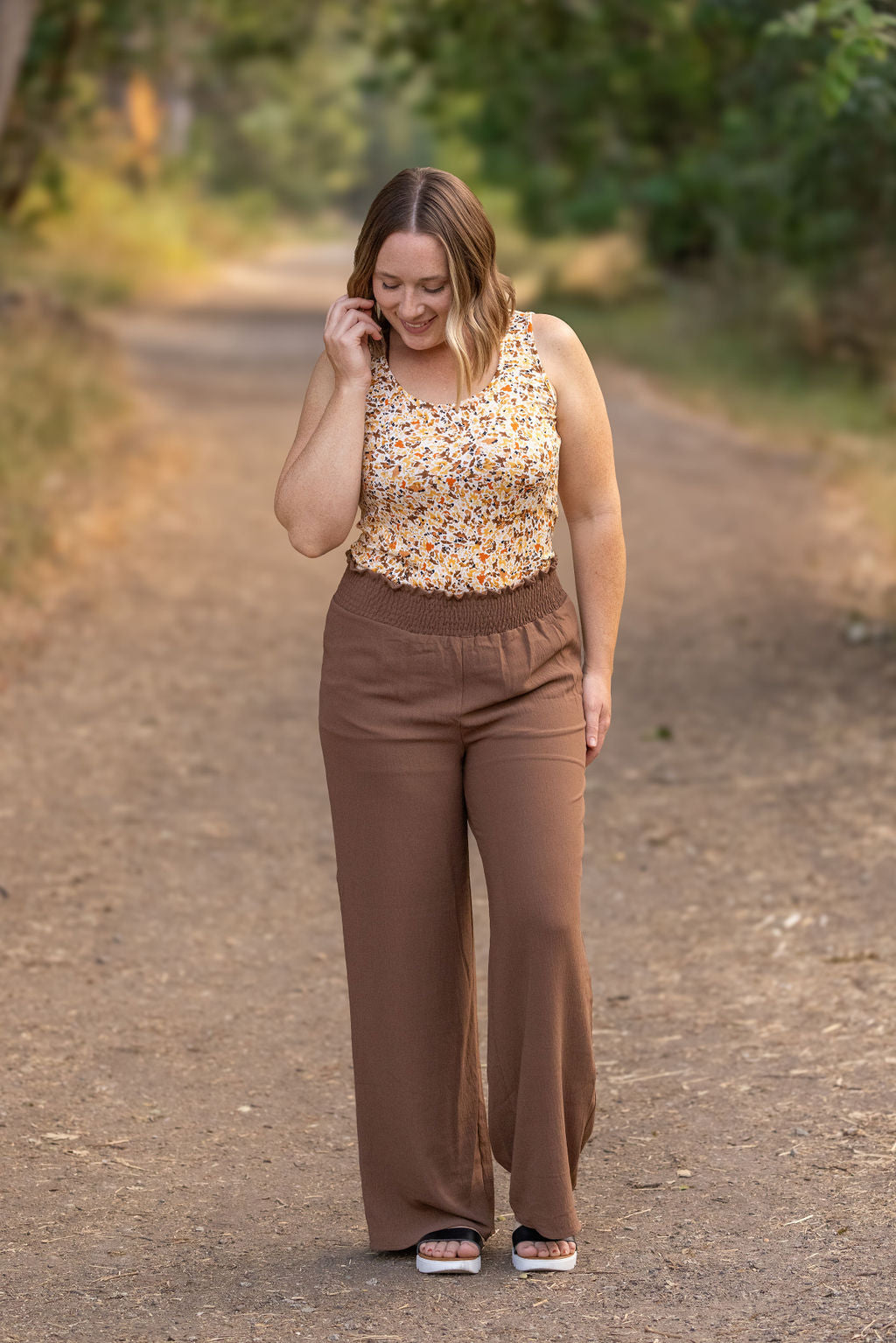 IN STOCK Presley Palazzo Pants - Coffee | Women&