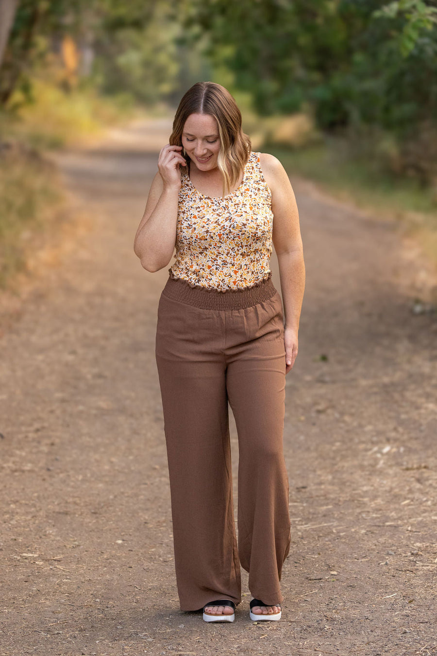 IN STOCK Presley Palazzo Pants - Coffee | Women's Wide-Leg Pants FINAL SALE