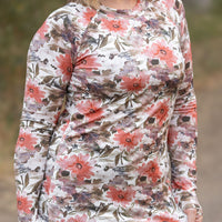 IN STOCK Blair Long Sleeve Top - Floral Sunset