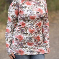 IN STOCK Blair Long Sleeve Top - Floral Sunset