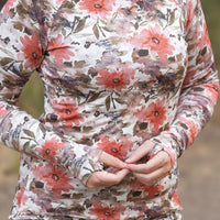 IN STOCK Blair Long Sleeve Top - Floral Sunset