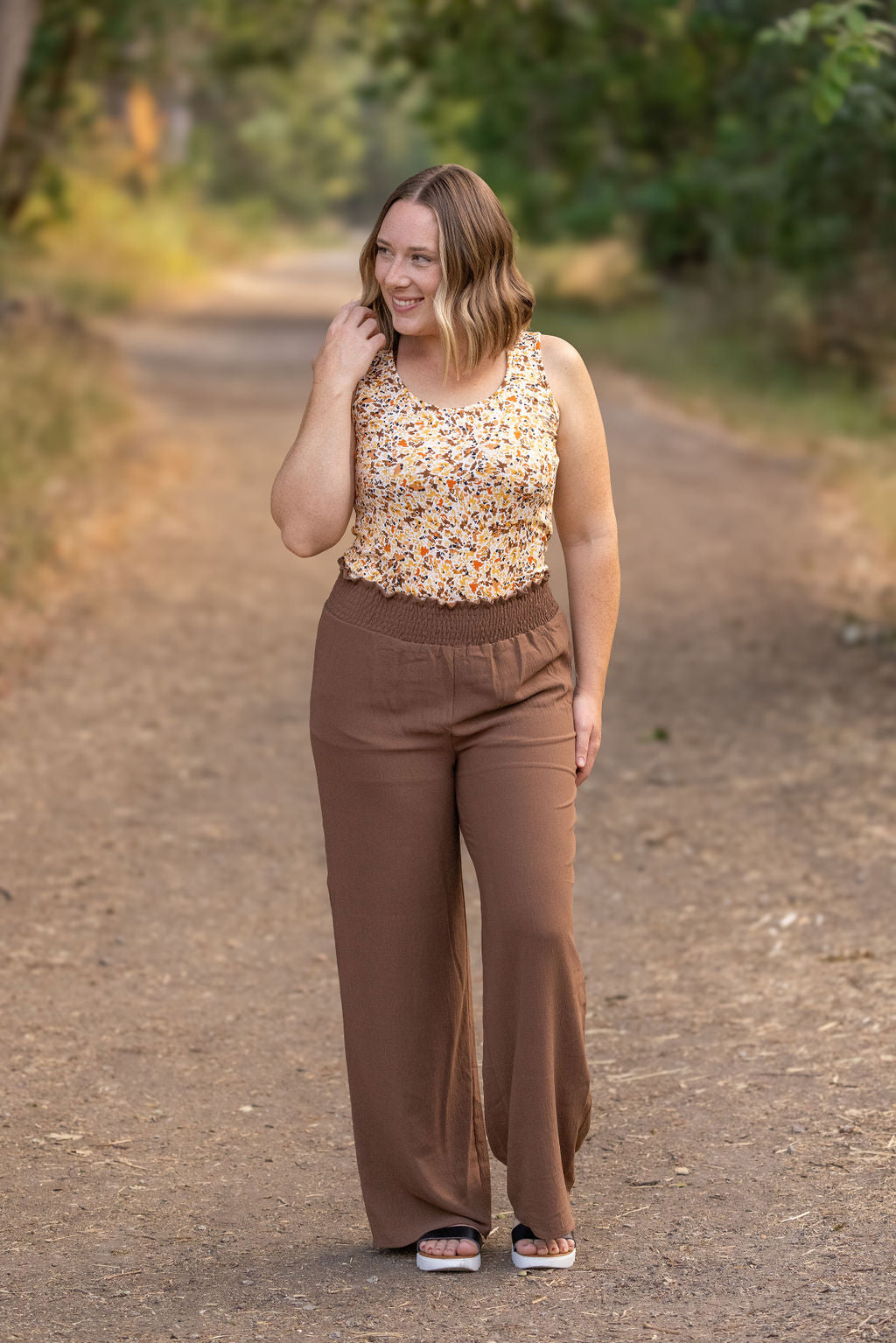 IN STOCK Presley Palazzo Pants - Coffee | Women&