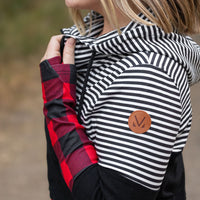 IN STOCK Colorblock Fullzip - Plaid and Stripes