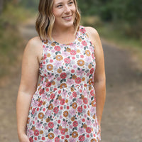 IN STOCK Renee Ruffle Tank - Fall Boho Floral FINAL SALE