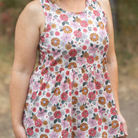 IN STOCK Renee Ruffle Tank - Fall Boho Floral FINAL SALE