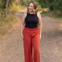 IN STOCK Presley Palazzo Pants - Brick | Women's Wide-Leg Pants FINAL SALE