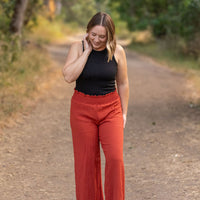 IN STOCK Presley Palazzo Pants - Brick | Women's Wide-Leg Pants FINAL SALE