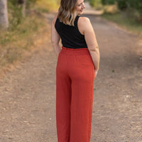 IN STOCK Presley Palazzo Pants - Brick | Women's Wide-Leg Pants FINAL SALE