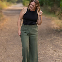 IN STOCK Presley Palazzo Pants - Olive | Women's Wide-Leg Pants FINAL SALE