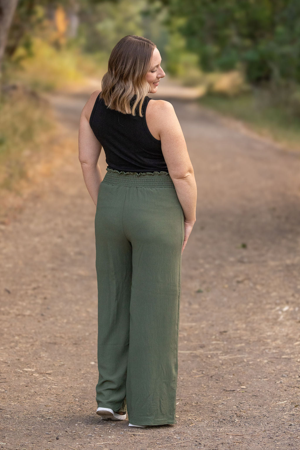 IN STOCK Presley Palazzo Pants - Olive | Women&