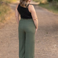 IN STOCK Presley Palazzo Pants - Olive | Women's Wide-Leg Pants FINAL SALE