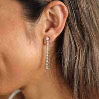 Adored 1.18 Carat Moissanite Long Earrings