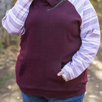 IN STOCK Classic Zoey ZipCowl Sweatshirt - Berry Serape