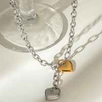 Stainless Steel Heart Chain Necklace