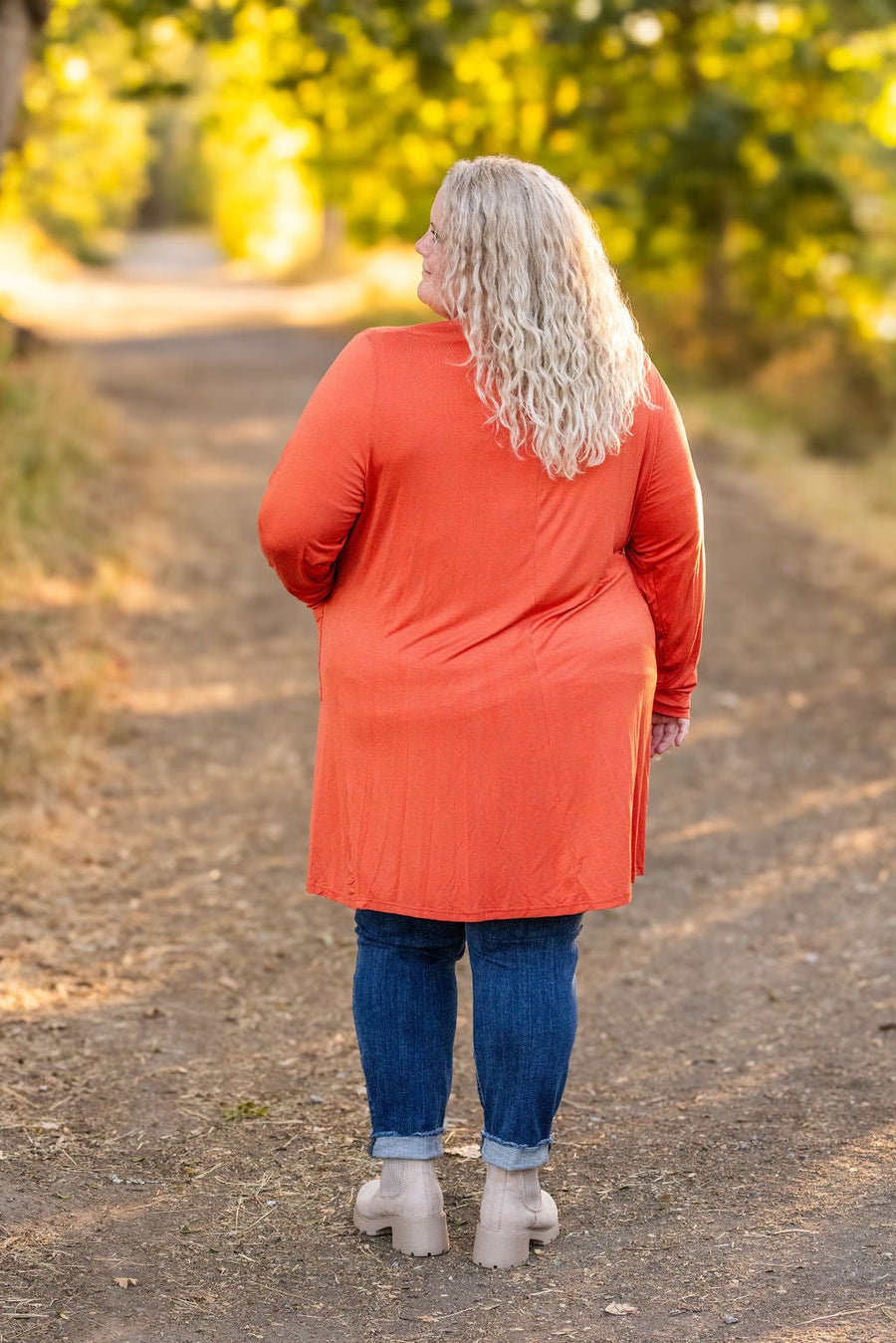 IN STOCK Classic Cardigan - Pumpkin