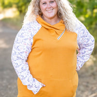 IN STOCK Zoey ZipCowl - Mustard and Harvest Floral FINAL SALE