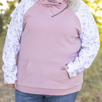 IN STOCK Zoey ZipCowl - Pink and Blush Floral