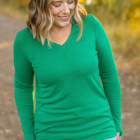 IN STOCK Leah Long Sleeve Top - Green