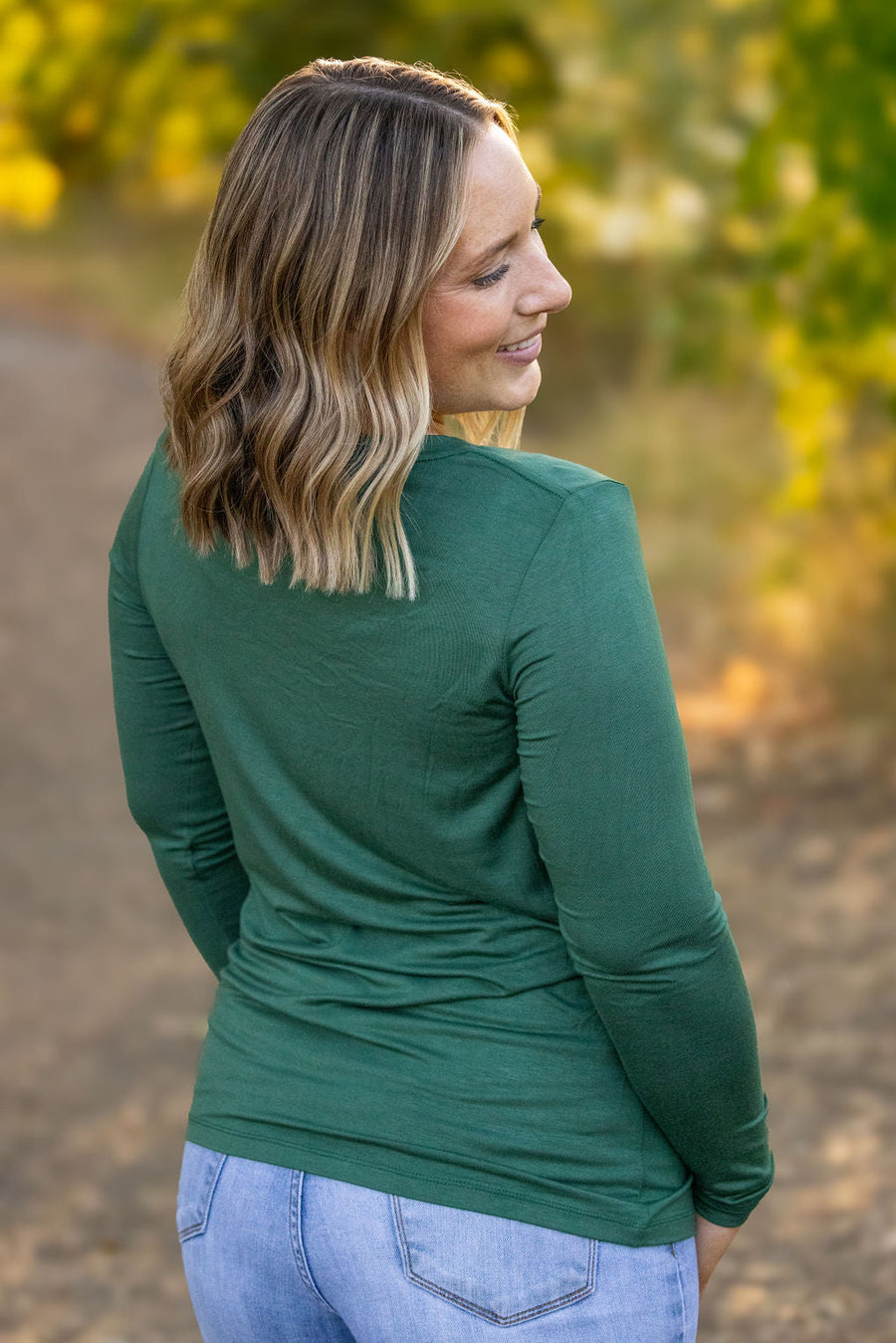 IN STOCK Larissa Long Sleeve - Evergreen