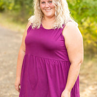 IN STOCK Renee Ruffle Tank - Dark Purple FINAL SALE