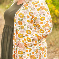 IN STOCK Classic Cardigan - Fall Boho Floral FINAL SALE