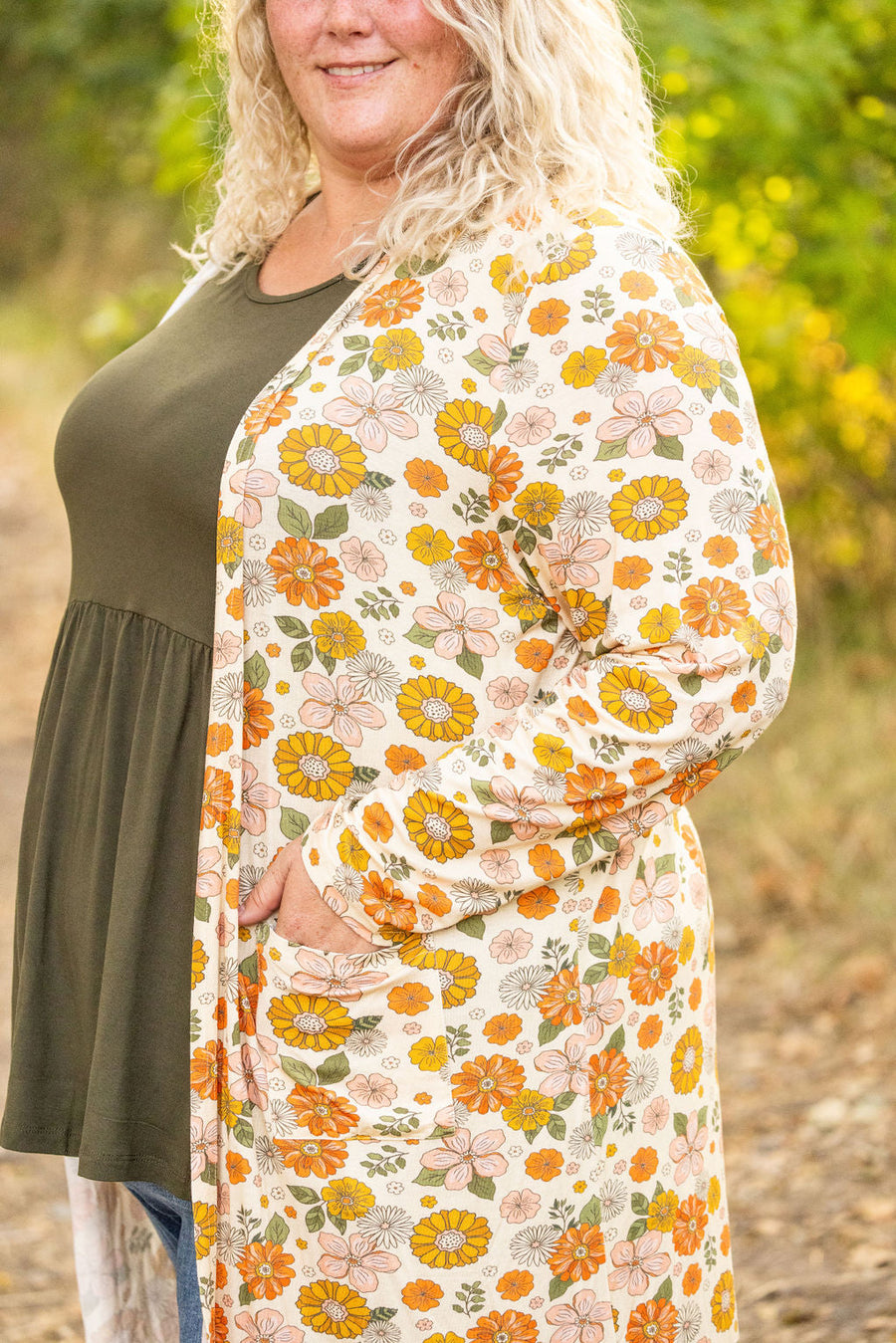 IN STOCK Classic Cardigan - Fall Boho Floral FINAL SALE