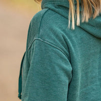 IN STOCK Vintage Wash Hoodie - Hunter Green