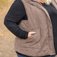 IN STOCK Corduroy Vest - Mocha FINAL SALE