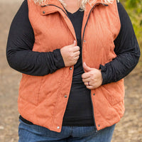 IN STOCK Corduroy Vest - Pumpkin FINAL SALE