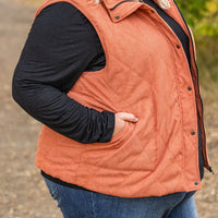 IN STOCK Corduroy Vest - Pumpkin FINAL SALE