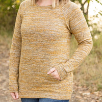 IN STOCK Hannah Pocket Pullover - Mustard FINAL SALE