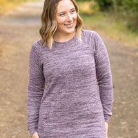 IN STOCK Hannah Pocket Pullover - Purple