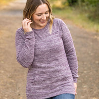 IN STOCK Hannah Pocket Pullover - Purple