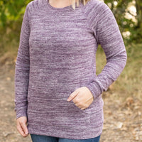 IN STOCK Hannah Pocket Pullover - Purple