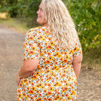 IN STOCK Sarah Ruffle Short Sleeve - Fall Floral FINAL SALE