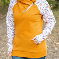 IN STOCK Zoey ZipCowl - Mustard and Harvest Floral FINAL SALE