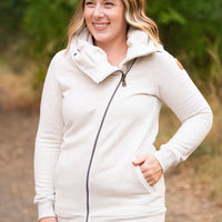 IN STOCK Quinn ZipUp Cowl - Oatmeal