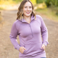 IN STOCK Scuba HalfZip Hoodie - Lavender