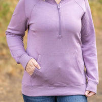 IN STOCK Scuba HalfZip Hoodie - Lavender