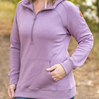 IN STOCK Scuba HalfZip Hoodie - Lavender