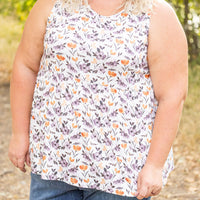 IN STOCK Renee Ruffle Tank - Harvest Floral FINAL SALE