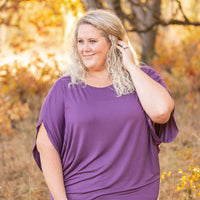 IN STOCK Darcy Dolman - Dark Purple | Women's Flowy Top FINAL SALE