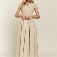 ADORA V-Neck Cap Sleeve Dress